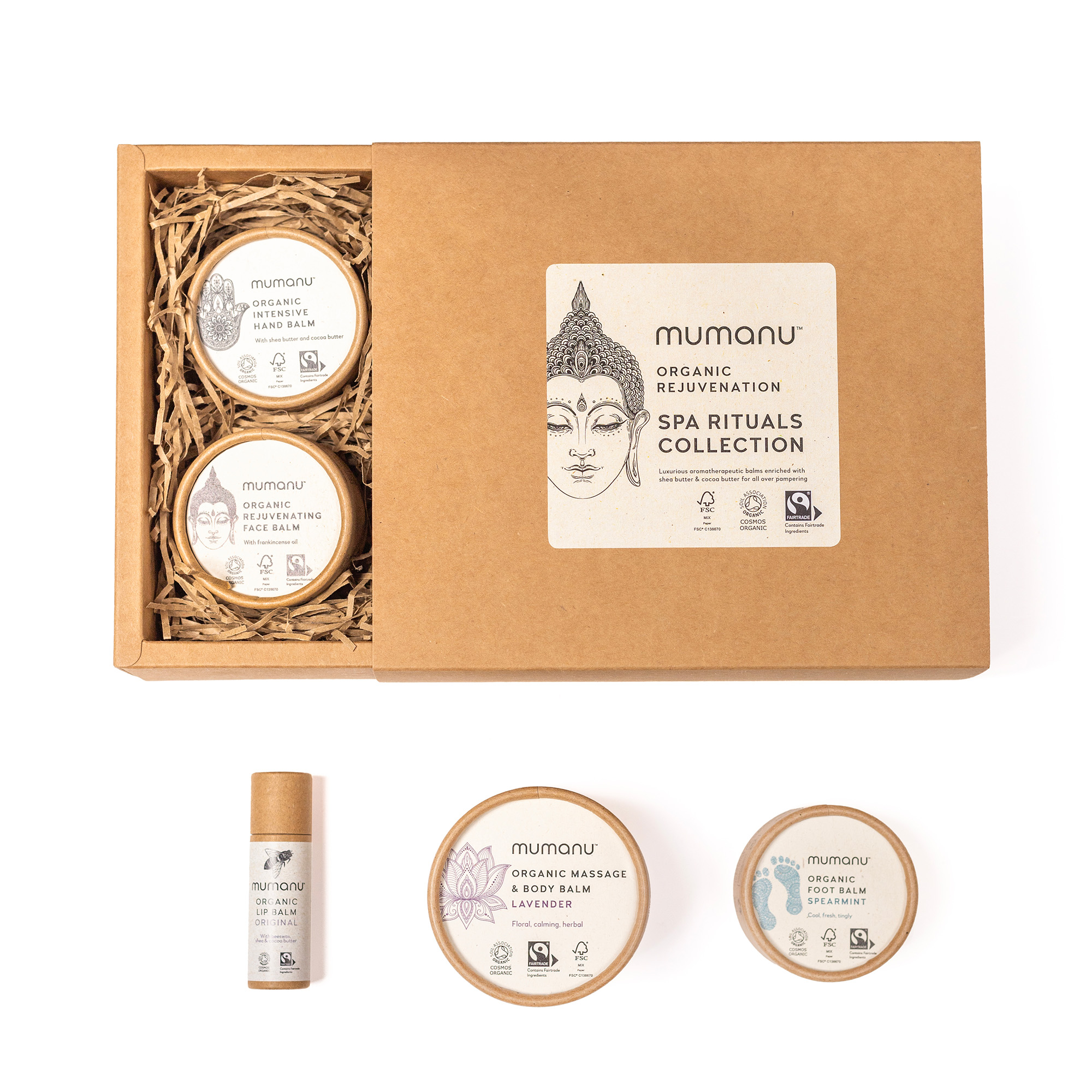 Mumanu Organic Spa Rituals Collection - Pamper gift set